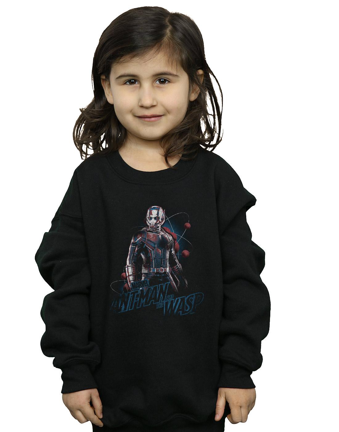 Black - Back - Marvel Girls Ant-Man And The Wasp Lab Pose Sweatshirt