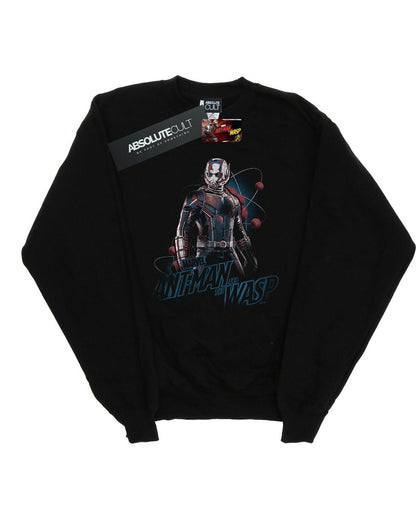 Black - Front - Marvel Girls Ant-Man And The Wasp Lab Pose Sweatshirt