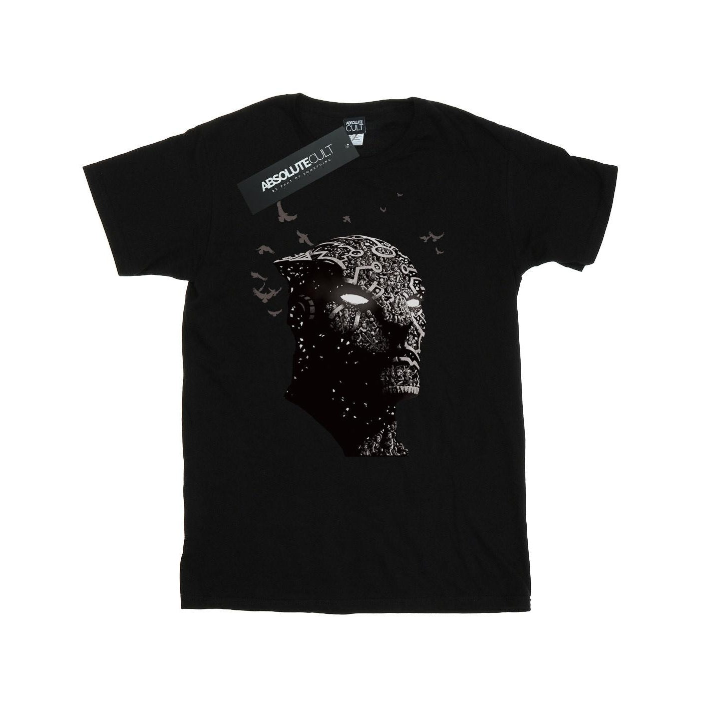 Black - Front - Marvel Mens Black Panther Tribe Mask T-Shirt