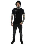 Black - Lifestyle - Justice League Mens Spray Logo Cotton T-Shirt