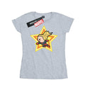 Sports Grey - Front - Captain Marvel Womens-Ladies Kawaii Cotton T-Shirt
