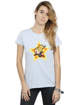 Sports Grey - Back - Captain Marvel Womens-Ladies Kawaii Cotton T-Shirt