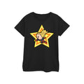 Black - Front - Captain Marvel Womens-Ladies Kawaii Cotton T-Shirt