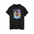 Black - Front - Aladdin Womens-Ladies Jasmine Montage Cotton Boyfriend T-Shirt