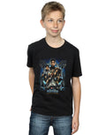 Black - Back - Black Panther Boys Movie Poster Cotton T-Shirt