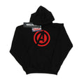 Sports Grey - Front - Avengers Assemble Mens Solid Cotton Logo Hoodie