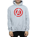 Sports Grey - Side - Avengers Assemble Mens Solid Cotton Logo Hoodie