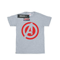 Sports Grey - Front - Avengers Assemble Mens Solid Logo Cotton T-Shirt