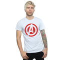 Sports Grey - Back - Avengers Assemble Mens Solid Logo Cotton T-Shirt