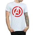 Sports Grey - Side - Avengers Assemble Mens Solid Logo Cotton T-Shirt