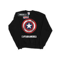 Black - Front - Captain America Boys Shield Sweatshirt