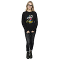 Black - Side - Wonder Woman Womens-Ladies Lasso Cotton Sweatshirt