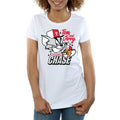 White - Front - Tom and Jerry Womens-Ladies Cat & Mouse Chase Cotton T-Shirt