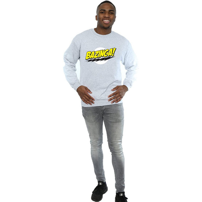 The Big Bang Theory Mens Bazinga Sheldon Sweatshirt Discounts on