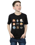 Black - Lifestyle - Frozen Boys Head Cotton T-Shirt