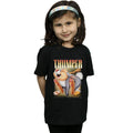 Black - Back - Bambi Girls Thumper Montage Cotton T-Shirt