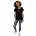 Black - Side - It Womens-Ladies Loser Lover Cotton T-Shirt