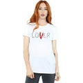 White - Back - It Womens-Ladies Loser Lover Cotton T-Shirt