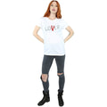 White - Side - It Womens-Ladies Loser Lover Cotton T-Shirt