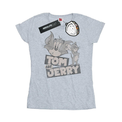 Sports Grey - Front - Tom and Jerry Womens-Ladies Wink Cotton T-Shirt