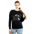 Black - Back - 101 Dalmatians Womens-Ladies Puppies Cotton Sweatshirt