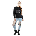 Black - Side - 101 Dalmatians Womens-Ladies Puppies Cotton Sweatshirt