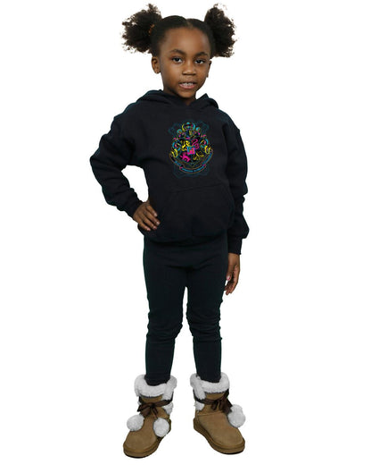 Black - Lifestyle - Harry Potter Girls Hogwarts Crest Cotton Hoodie