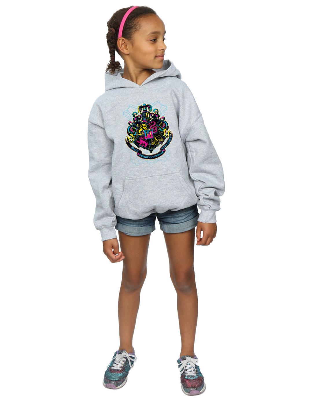 Sports Grey - Lifestyle - Harry Potter Girls Hogwarts Crest Cotton Hoodie