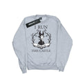 Sports Grey - Front - Maleficent Girls I Run This Castle Cotton Sweatshirt