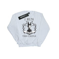 White - Front - Maleficent Girls I Run This Castle Cotton Sweatshirt