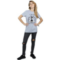 Sports Grey - Side - Maleficent Womens-Ladies I Run This Castle Boyfriend T-Shirt