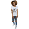 White - Side - Maleficent Womens-Ladies I Run This Castle Cotton T-Shirt