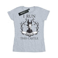 Sports Grey - Front - Maleficent Womens-Ladies I Run This Castle Cotton T-Shirt