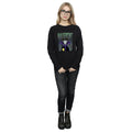 Black - Side - Sleeping Beauty Womens-Ladies Maleficent Montage Cotton Sweatshirt