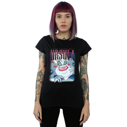 Black - Lifestyle - The Little Mermaid Womens-Ladies Ursula Montage Cotton T-Shirt