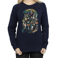Navy Blue - Pack Shot - Avengers Infinity War Womens-Ladies Team Cotton Sweatshirt