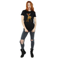 Black - Side - Bambi Womens-Ladies Cotton Boyfriend T-Shirt