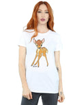 White - Lifestyle - Bambi Womens-Ladies Cotton Boyfriend T-Shirt