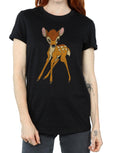 Black - Pack Shot - Bambi Womens-Ladies Cotton Boyfriend T-Shirt