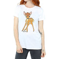 White - Front - Bambi Womens-Ladies Cotton Boyfriend T-Shirt