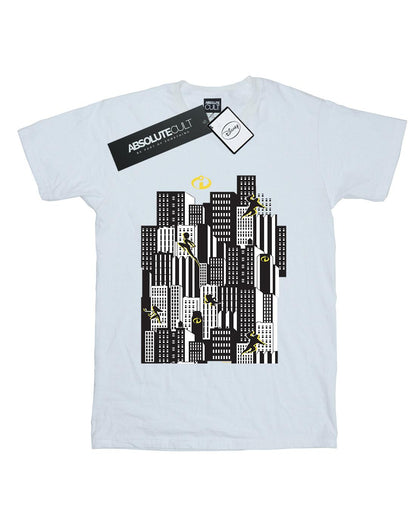 White - Back - The Incredibles Mens Skyline Cotton T-Shirt