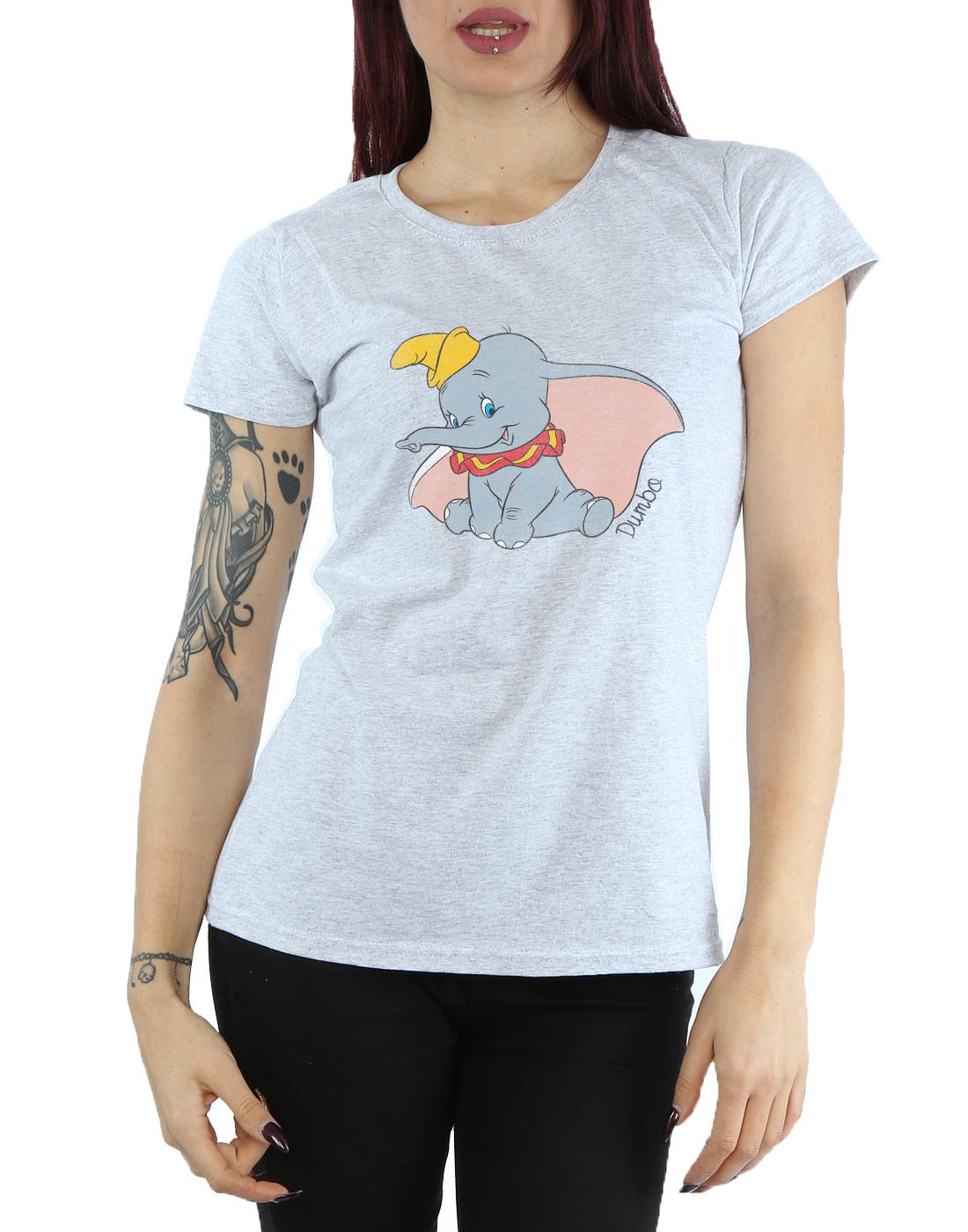 Heather Grey - Pack Shot - Dumbo Womens-Ladies Classic Heather T-Shirt