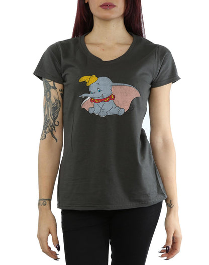 Light Graphite - Side - Dumbo Womens-Ladies Classic Heather T-Shirt