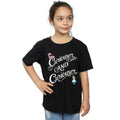 Black - Back - Alice In Wonderland Girls Curiouser And Curiouser Cotton T-Shirt