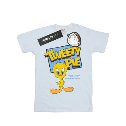 White - Front - Looney Tunes Womens-Ladies Tweety Cotton Boyfriend T-Shirt