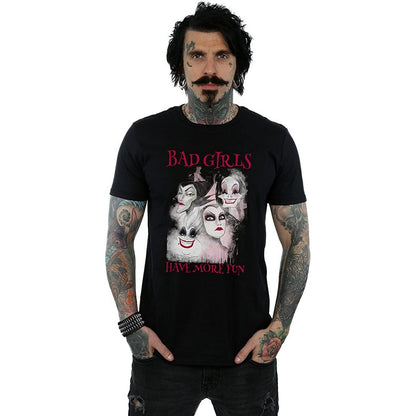 Black - Front - Disney Mens Bad Girls Have More Fun Cotton T-Shirt
