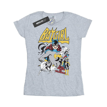 Sports Grey - Front - DC Comics Womens-Ladies Heroine Or Villainess Batgirl Cotton T-Shirt