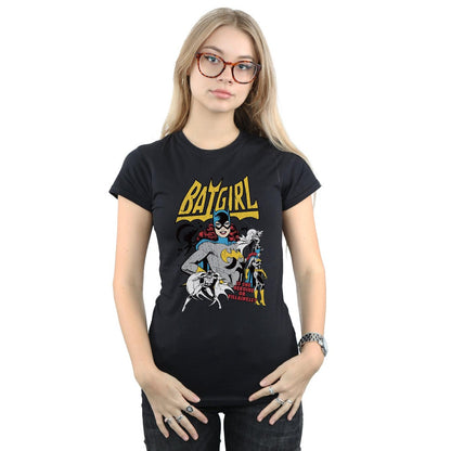 Black - Lifestyle - DC Comics Womens-Ladies Heroine Or Villainess Batgirl Cotton T-Shirt