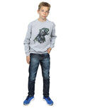 Sports Grey - Lifestyle - Black Panther Boys Wild Silhouette Cotton Sweatshirt