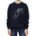 Black - Front - Black Panther Boys Wild Silhouette Cotton Sweatshirt